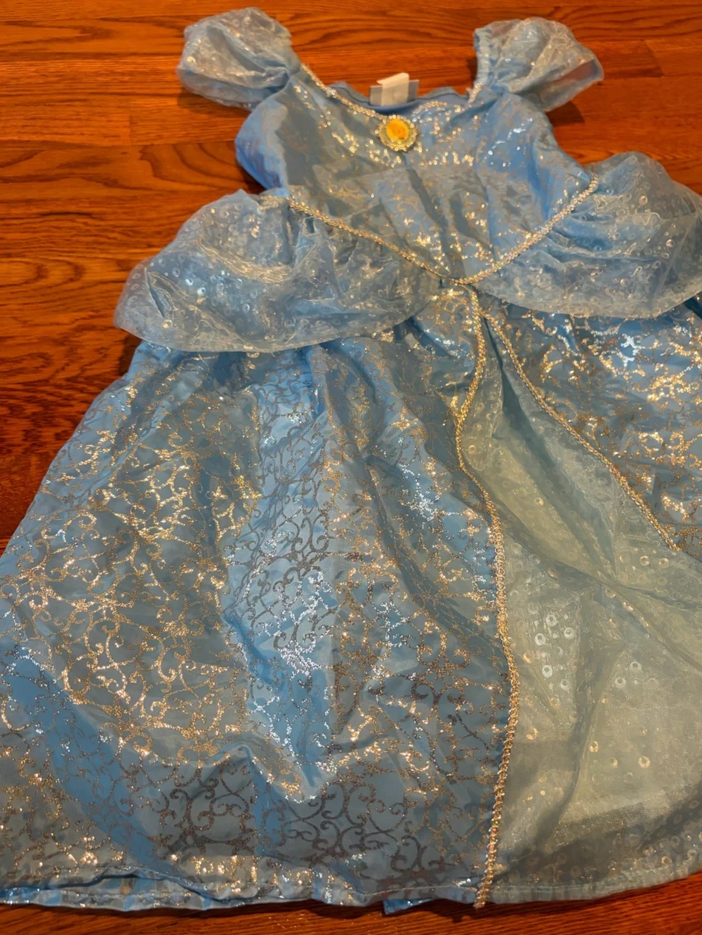 Disney Cinderella Light Blue Princess Ball Gown Costume for Kids size 6